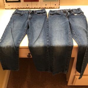 2 pair Children’s Place jeans size 8 straight cut